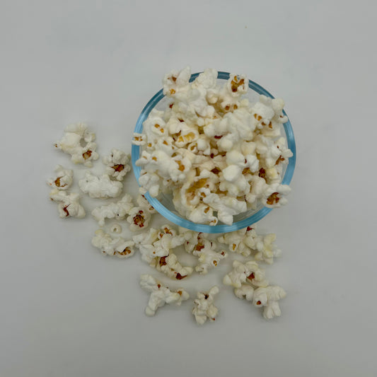 Light, tender, crunchy white cheddar popcorn.