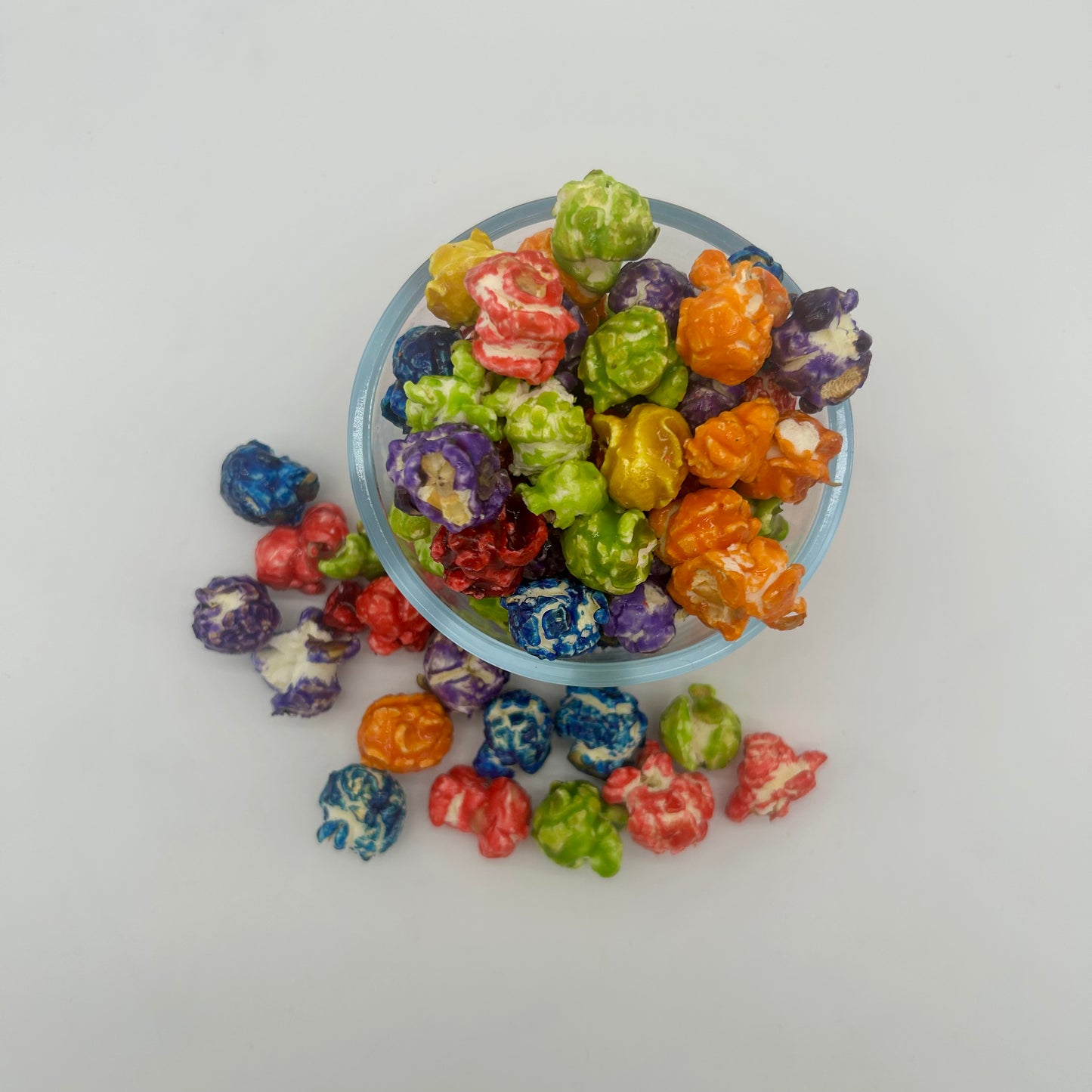 Fun, fruity colorful popcorn