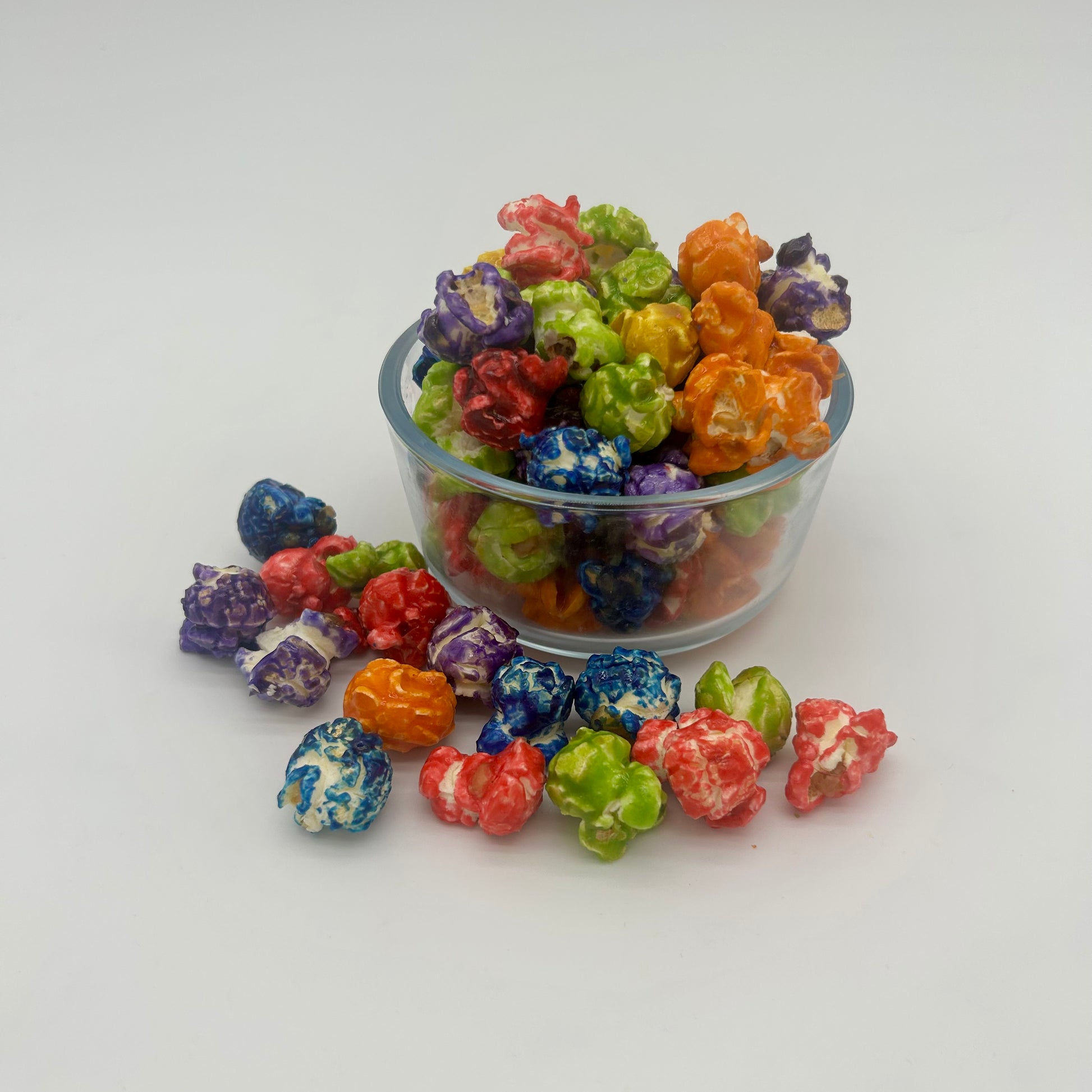 Fun, fruity colorful popcorn