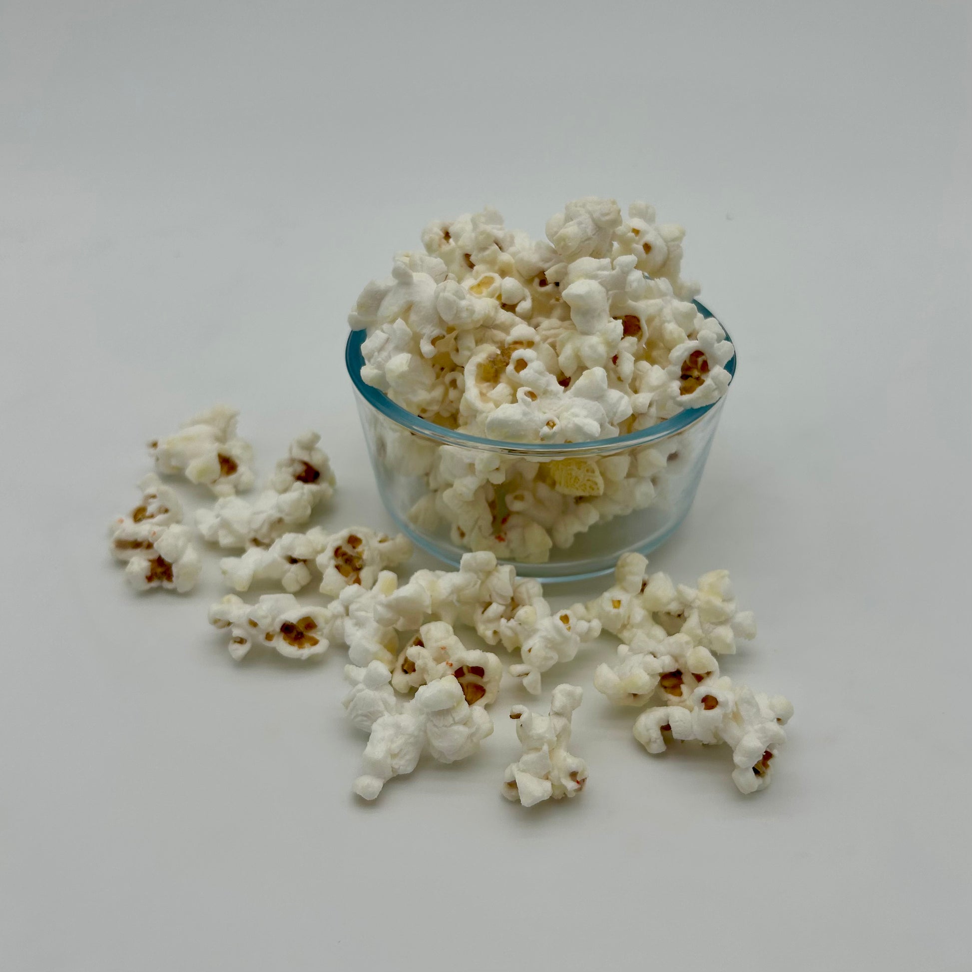 Light, cheddar, crunchy white cheddar popcorn